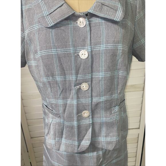 VTG New W/ Tags Sweet Suit Petite 2 Pc Skirt Suit Ruffles at Bottom Sz 14P - Picture 7 of 12